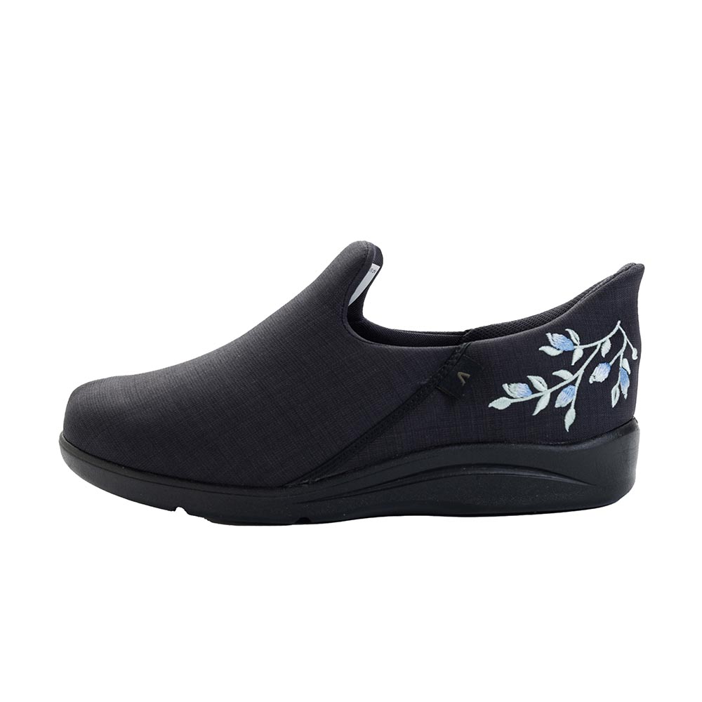 【片足】刺繍ブラック