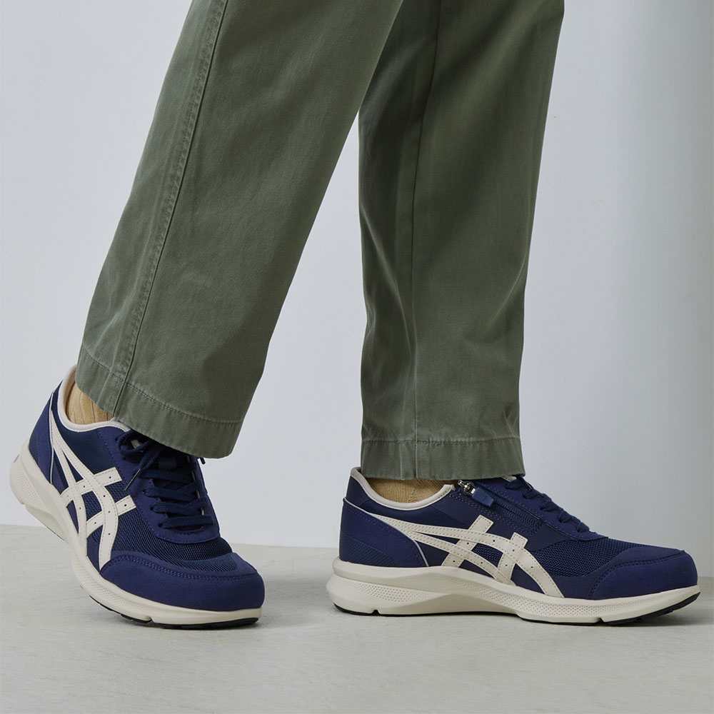 ネイビーブルー×ライトベージュ