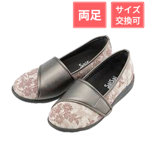 マリアンヌ製靴 SaiSai フラワープリント W940 3E 女性用 クラシックベージュ 21.5cm