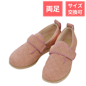 徳武産業 あゆみシューズ ダブルマジックII 雅(みやび) 3E 両足 ピンク S(21～21.5cm)