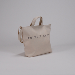 エース PRIVATE LABEL カジュアルショルダー付トート アイボリー