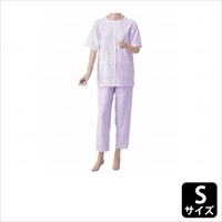 神戸生絲 楽らくガーゼパジャマ 半袖 女性用 パープル Sサイズ