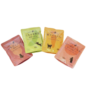 素井興食品工業 新潟ベジにゃフル お試しセット 計4袋 (4種×1袋) いもジェンヌカレー/くろさき茶豆ポタージュ/雪下にんじんスープ/にいがたトマトキーマカレー