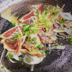 中村魚市 塩ポン酢と醤油ポン酢でいただくカツオ塩たたきスライス 75g 計6袋