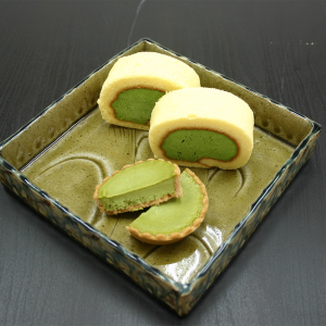 林屋久太郎商店 茶游堂 濃茶ロールケーキ1本と抹茶チーズケーキ4個セット