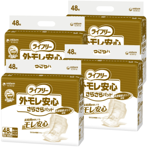ユニ・チャーム ライフリー 外モレ安心さらさらパッド 計192枚 (48枚×4袋)