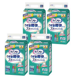 ユニ・チャーム ライフリー うす型軽快パンツ Mサイズ 計88枚 (22枚×4袋)