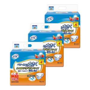 リブドゥコーポレーション リフレ 横モレ防止 簡単テープ止めタイプ SSサイズ 計102枚 (34枚×3袋)