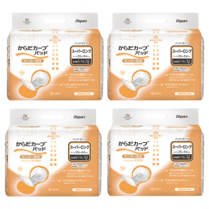 光洋 ディスパース オンリーワンケア からだカーブ パッド スーパーロング 計128枚 (32枚×4袋)