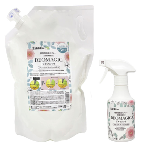 シキボウ  デオマジック 人の糞便臭用 除菌剤配合 消臭スプレー 本体（300ml ）+詰め替え用（1.4L）セット 各1個 フローラルフレッシュの香り