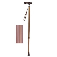 ウェルファン 夢ライフステッキ スリムネック 伸縮スリムタイプ(無地) ロイヤルブラウン