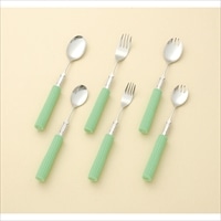 フセ企画  曲げ曲げハンドル　シリコンスポンジ付 SS-28　フォーク大小・スプーン大小・スプーンフォーク兼用大小　計6本セット