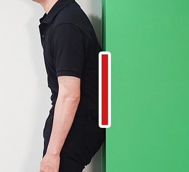 猫背タイプの姿勢