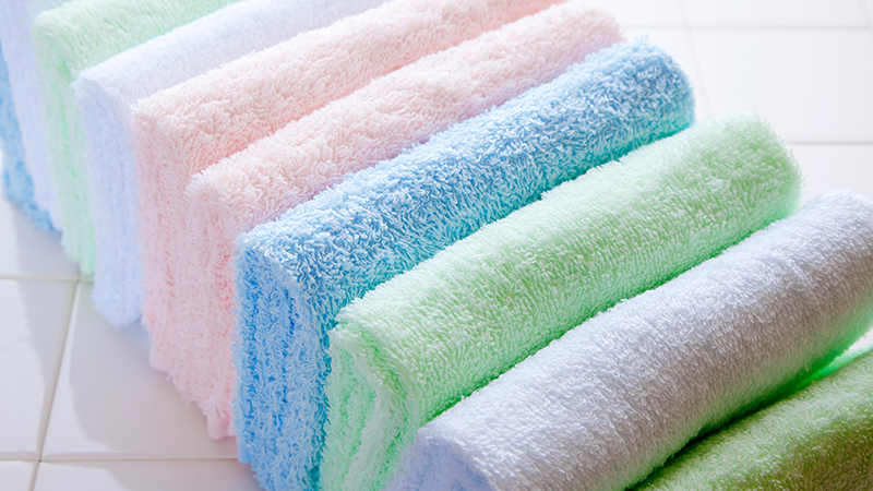 清潔なタオルが感染症を防ぐ
