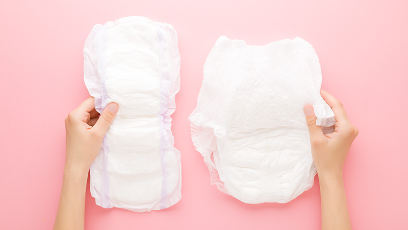 大人用紙おむつと合わせて使用する尿漏れパッド