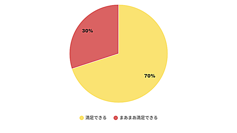 ケアマネージャー10人中7人は「満足できる」と回答 まあまあ満足できるは3人、足りないはゼロ