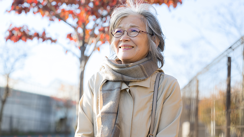 笑顔のシニア